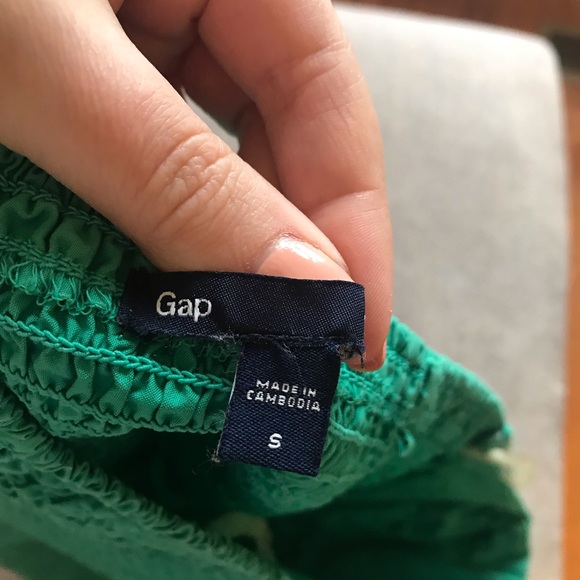 4/$20 Gap green strapless dress size small - Picture 6 of 6
